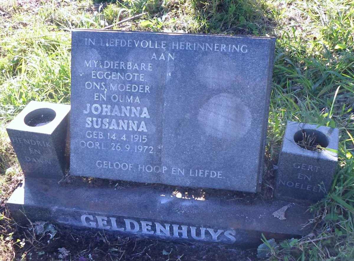 GELDENHUYS Johanna Susanna 1915-1972