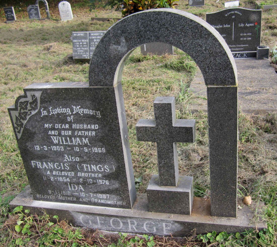 GEORGE William 1903-1969 &amp; Ida 1916-1997 :: GEORGE Francis 1954-1976