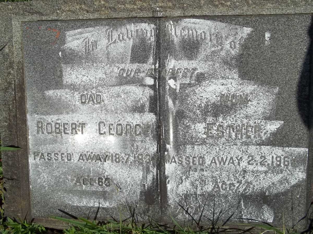 GEORGE Robert -1937  &amp; Esther -1962