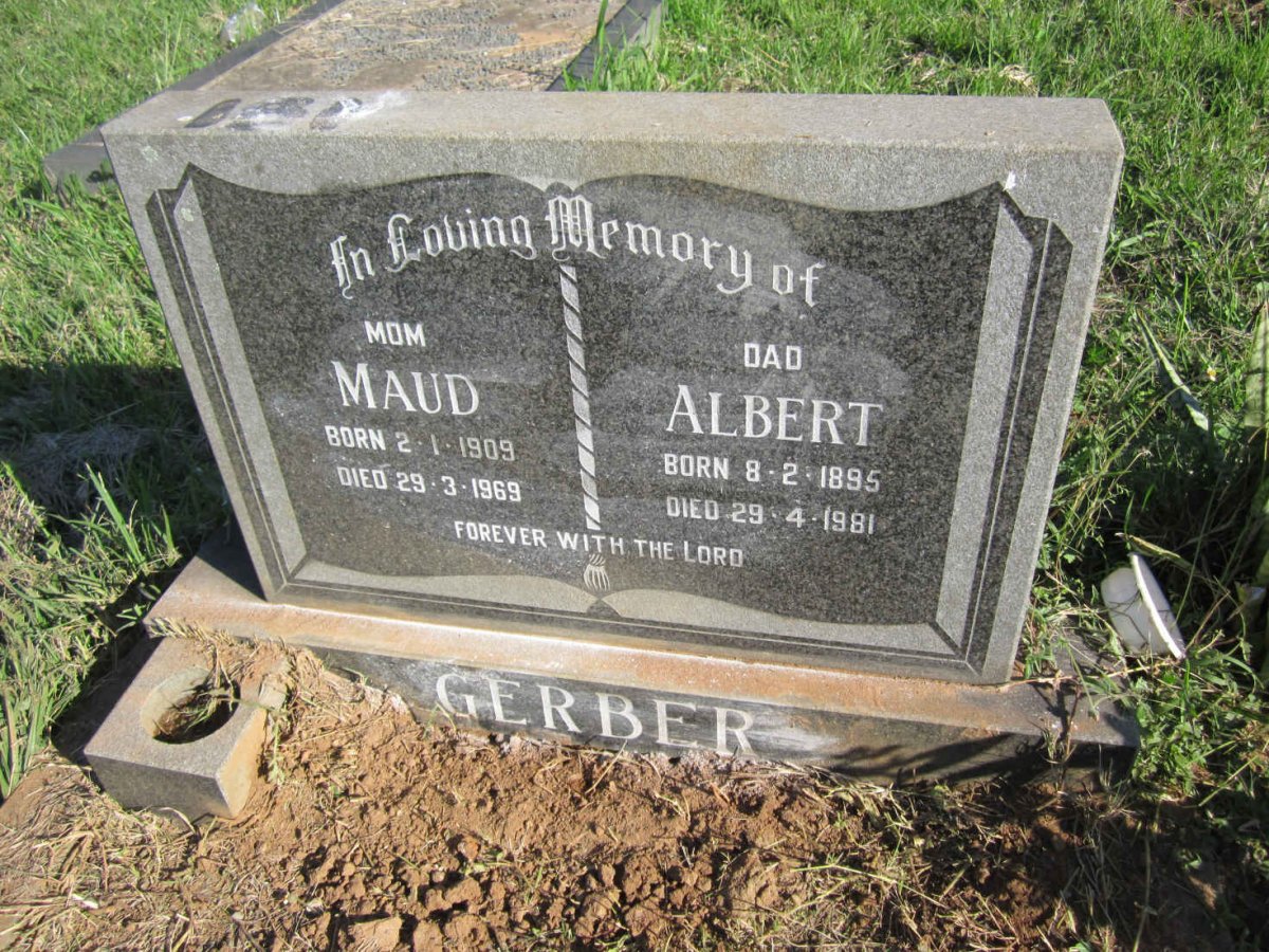 GERBER Albert 1895-1981 &amp; Maud 1909-1969