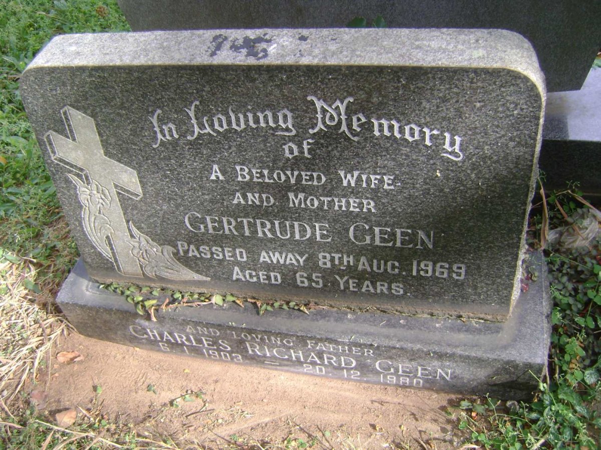 GEEN Charles Richard 1903-1980 &amp; Gertrude -1969