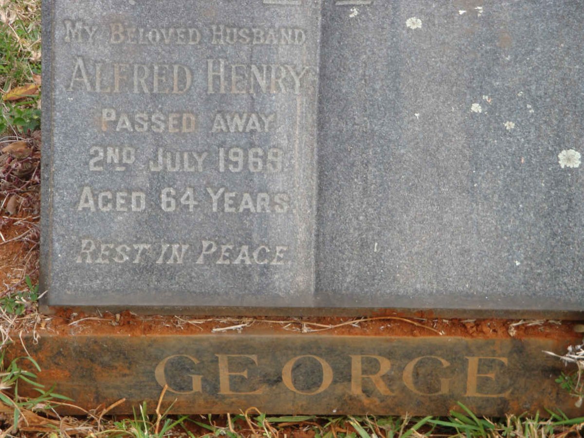GEORGE Alfred Henry -1969