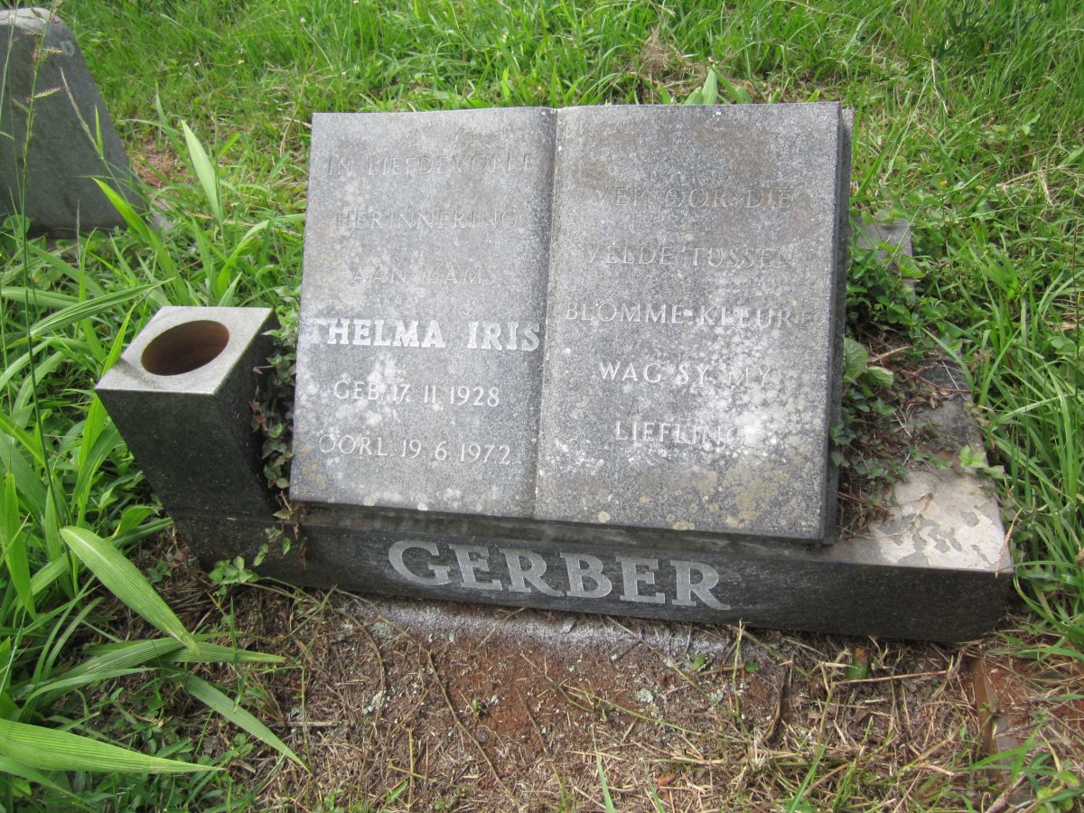 GERBER Thelma Iris 1928-1972