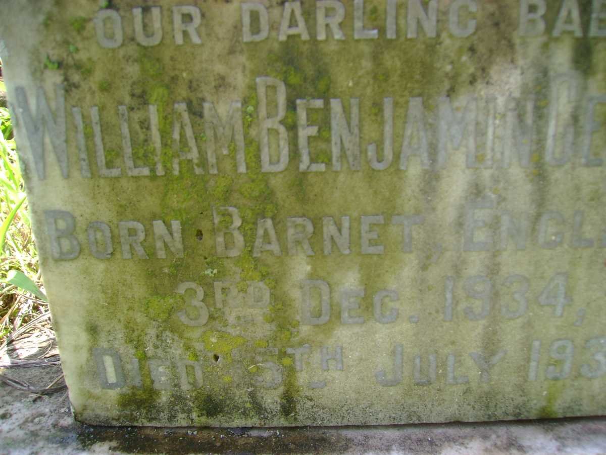 GENTLE William Benjamin 1934-1935