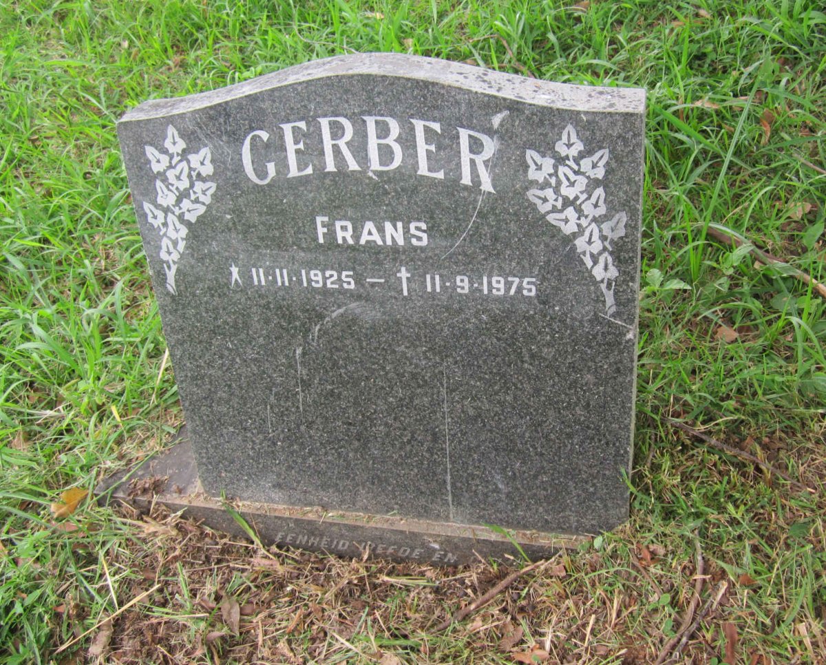 GERBER Frans 1925-1975