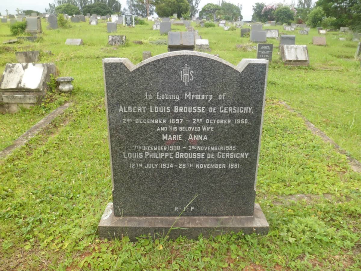 GERSIGNY Albert Louis Brousse, de 1897-1950 &amp; Marie Anna 1900-1985 :: de GERSIGNY Louis Philippe Brousse 1934-1981