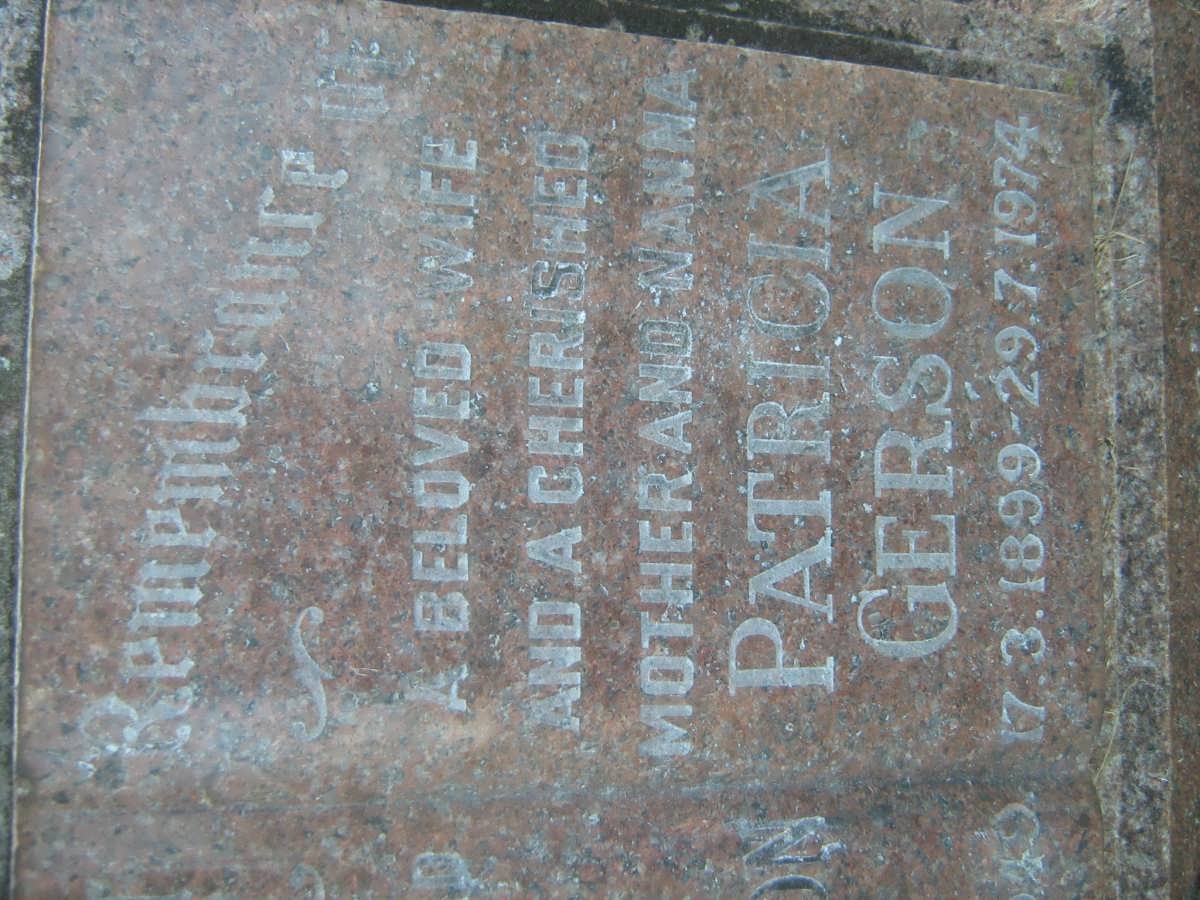 GERSON Henry 1898-1949 &amp; Patricia 1899-1974