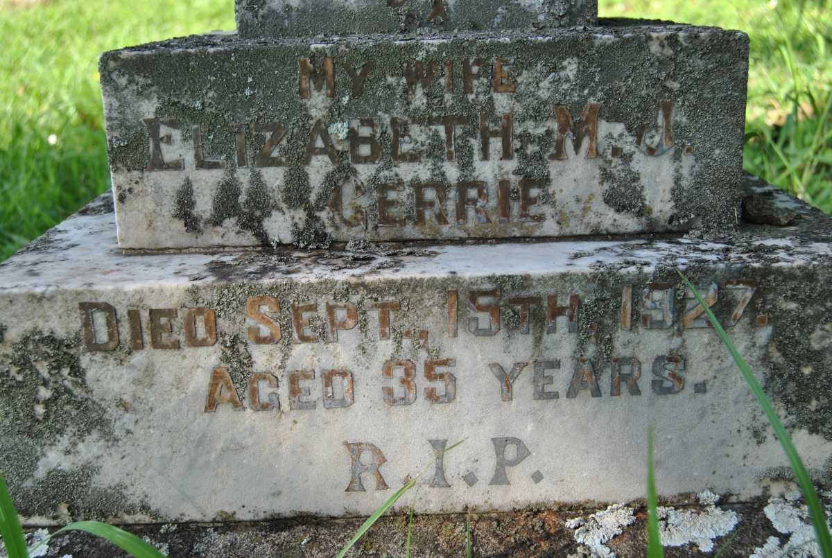 GERRIE Elizabeth M.J. -1927