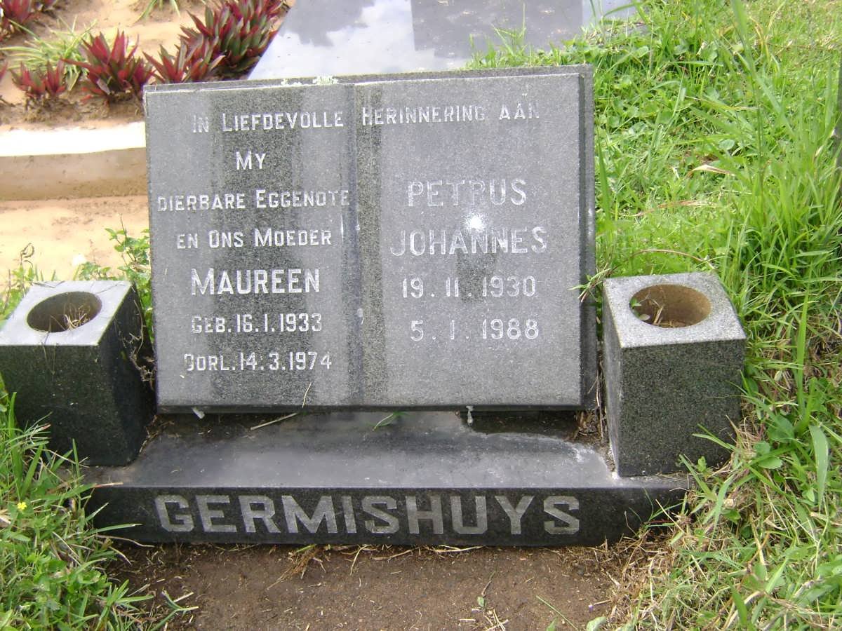 GERMISHUYS Petrus Johannes 1930-1988 &amp; Maureen 1933-1974