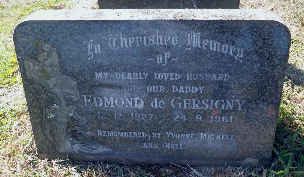 GERSIGNY Edmond, de 1927-1961