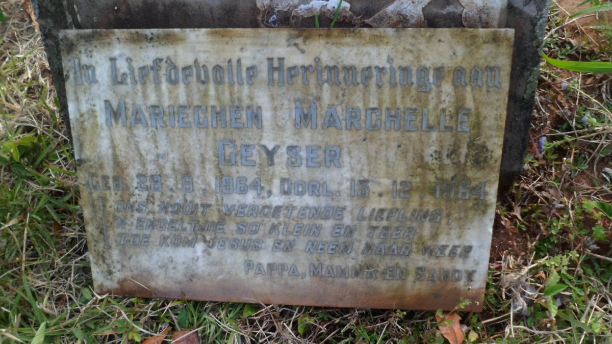 GEYSER Mariechen Marchelle 1964-1964