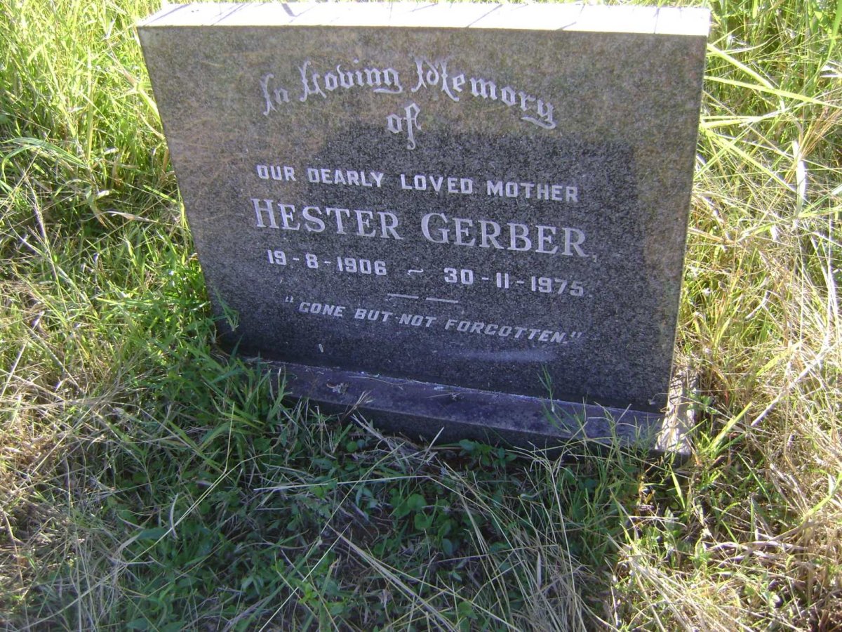 GERBER Hester 1906-1975