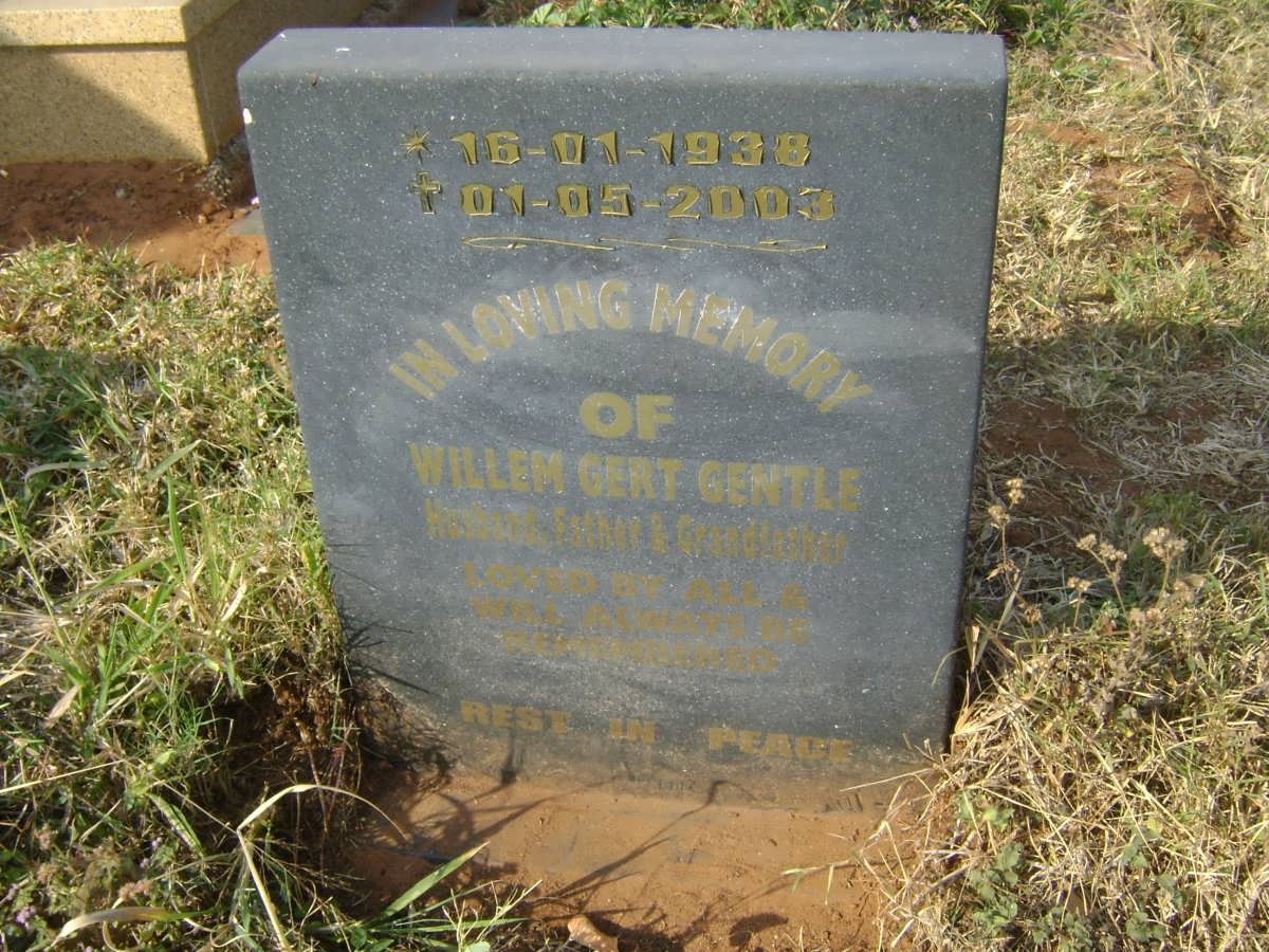 GENTLE Willem Gert 1938-2003