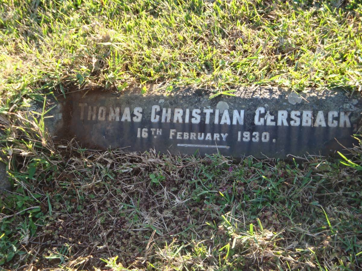 GERSBACK Thomas Christian -1930