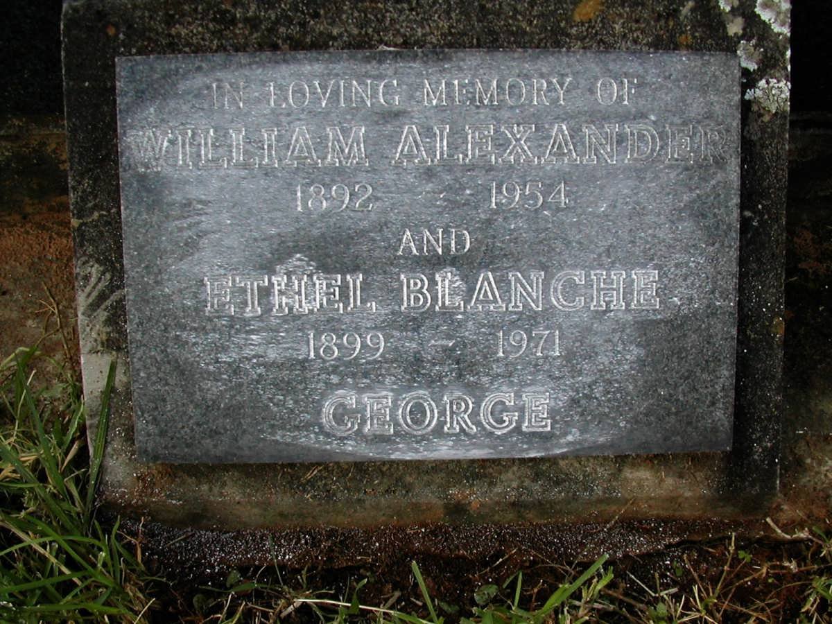 GEORGE William Alexander 1892-1954 &amp; Ethel Blanche 1899-1971