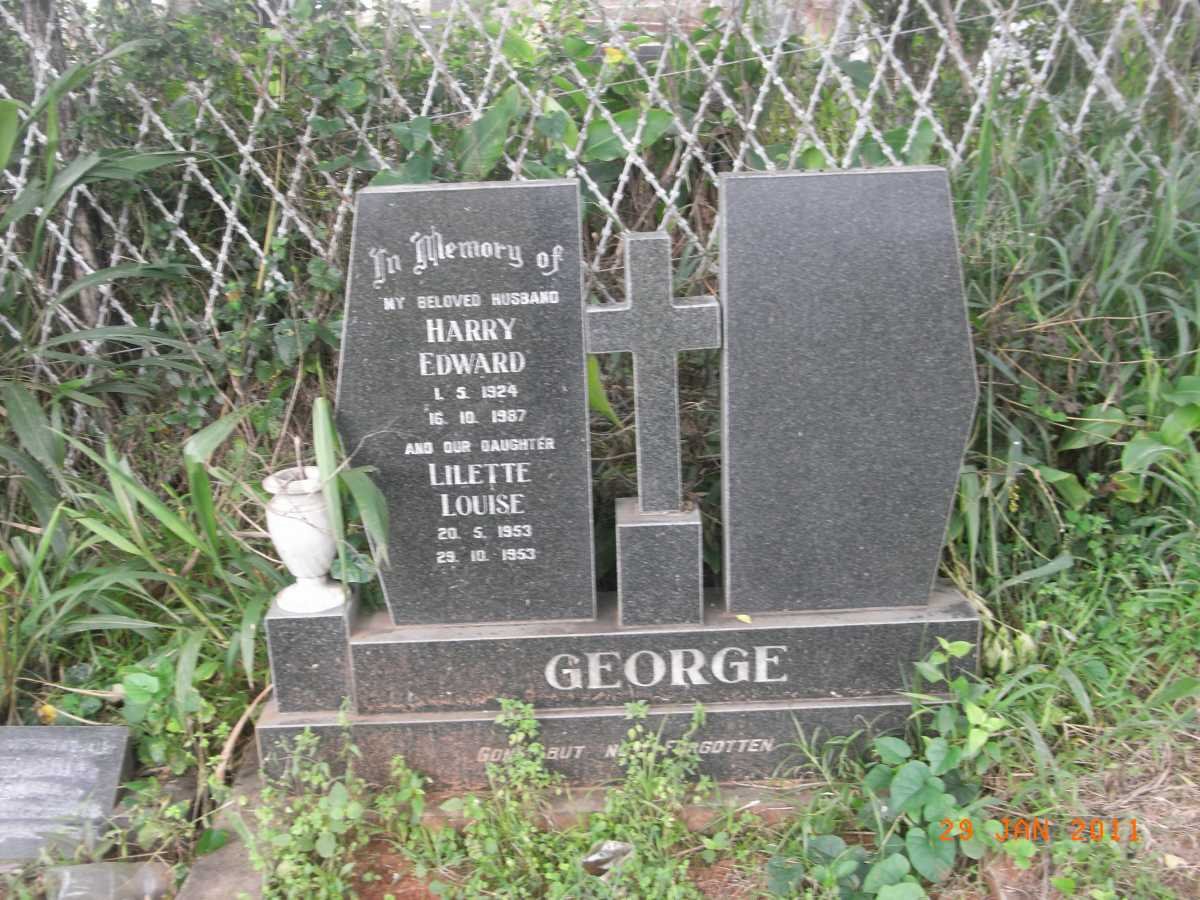 GEORGE Harry Edward 1924-1987 :: GEORGE Lilette Louise 1953-1953