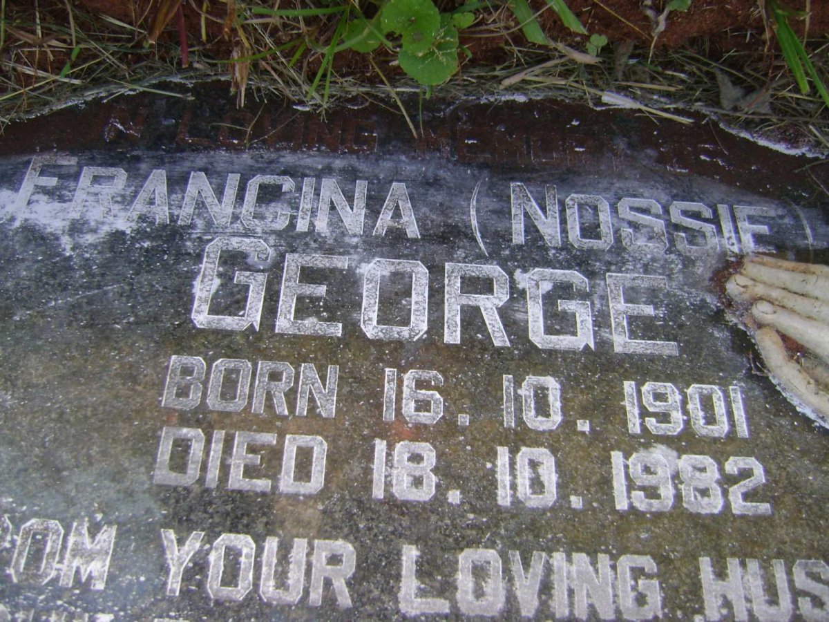 GEORGE Francina 1901-1982