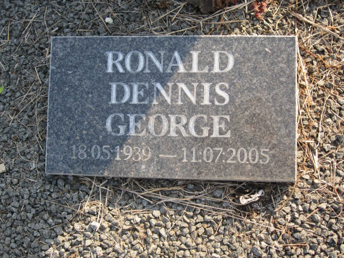 GEORGE Ronald Dennis 1939-2005
