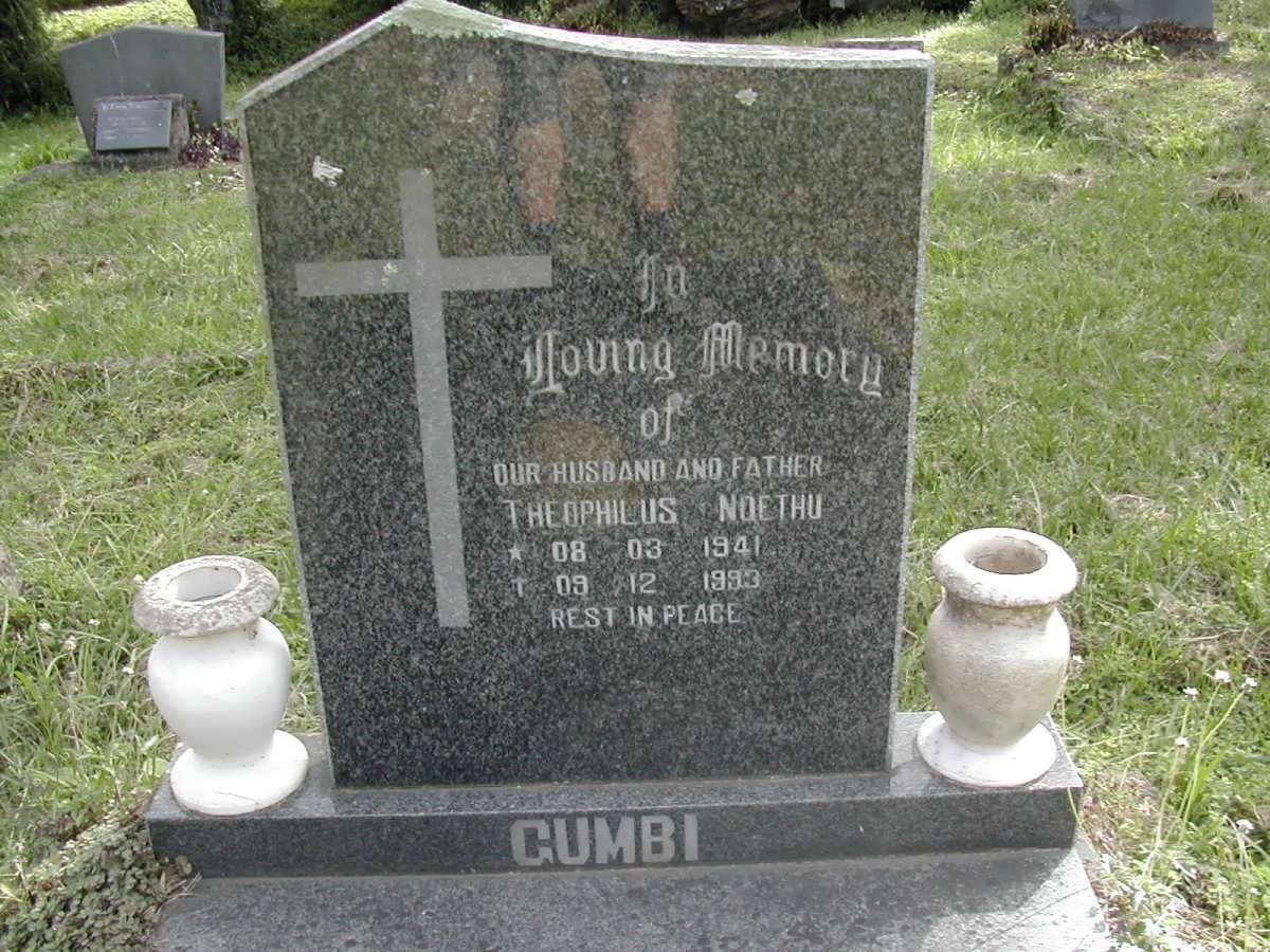 GUMBI Theophilus Noethu 1941-1993