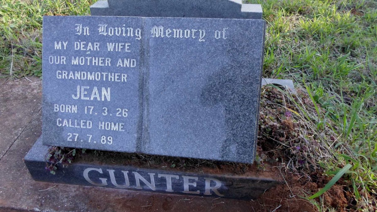GUNTER Jean 1926-1989