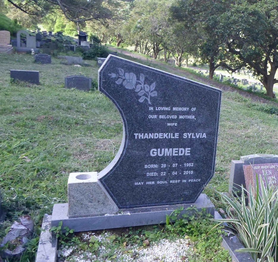 GUMEDE Thandekile Sylvia 1952-2010