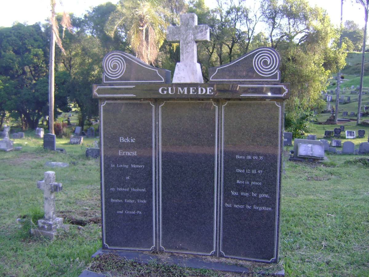 GUMEDE Bekie Ernest 1935-1997