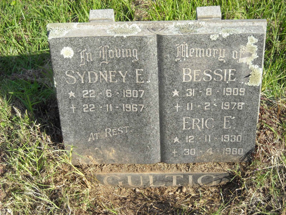 GULTIG Sydney E. 1907-1967 &amp; Bessie 1909-1978 :: GULTIG Eric E. 1930-1980