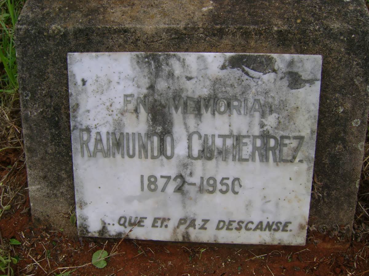 GUTIERREZ Raimundo 1872-1950 :: THERON Daniel Bernard 1908-2001 &amp; Esperanza Gutierrez Tapia De 1901-1996
