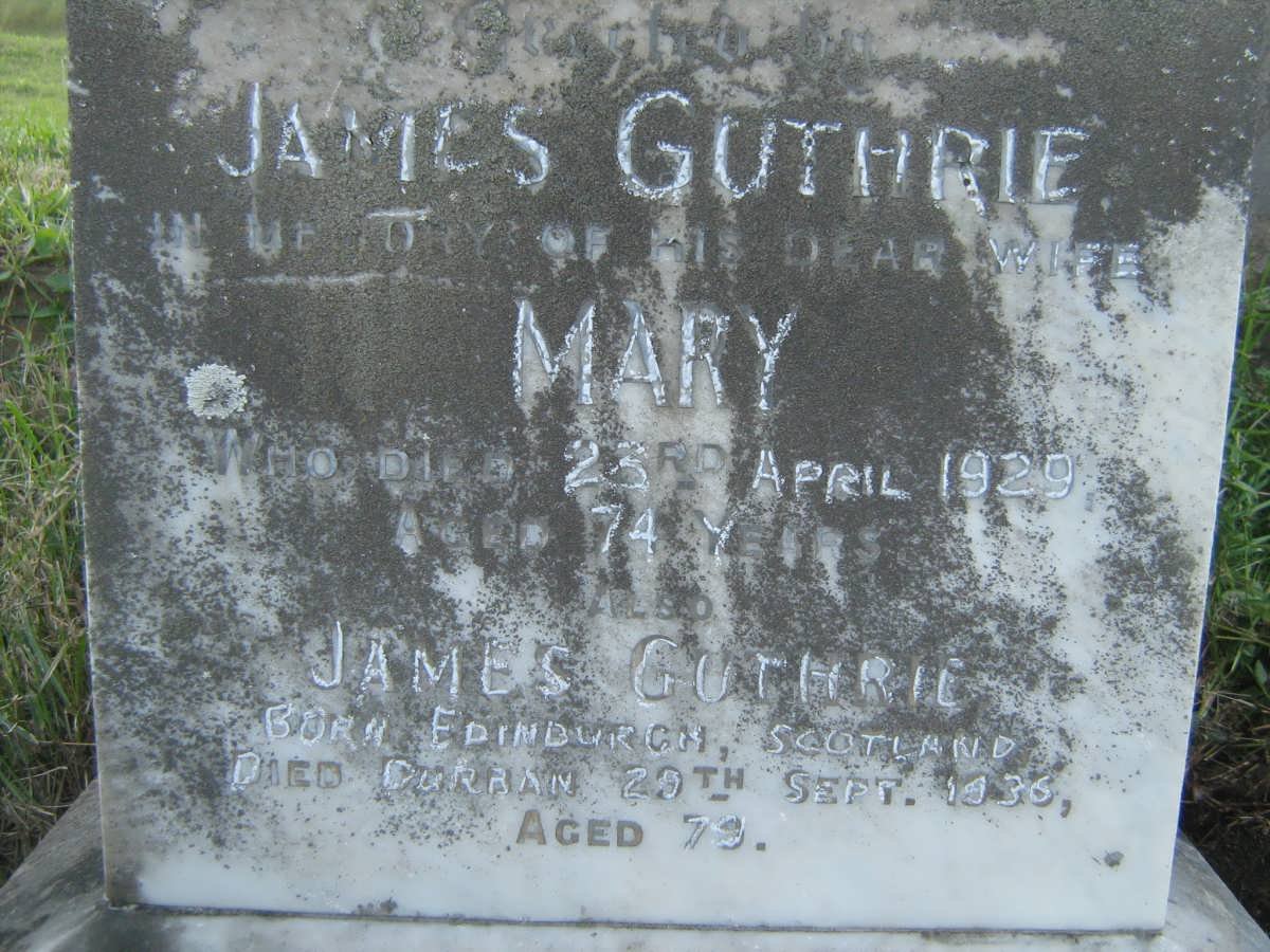 GUTHRIE James -1936 &amp; Mary -1929 :: RUSSELL Catherine -1966 :: RUSSELL Noeline Anne -1960