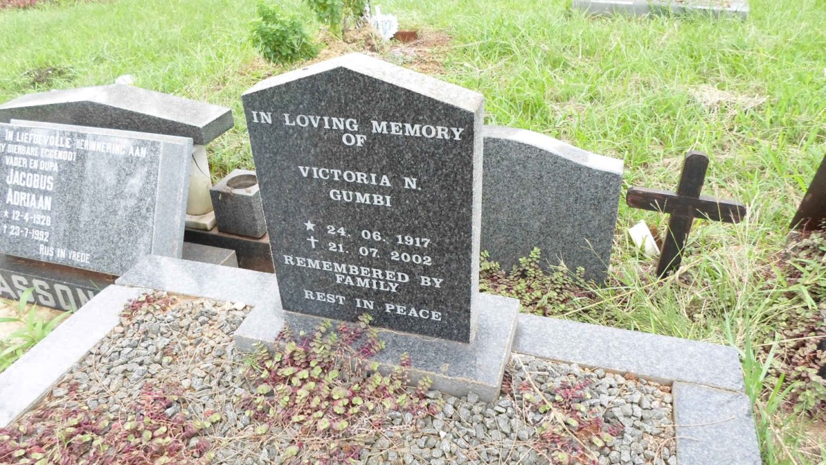 GUMBI Victoria N. 1917-2002