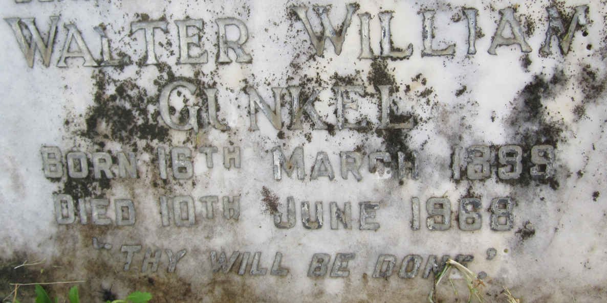 GUNKEL Walter William 1899-1968