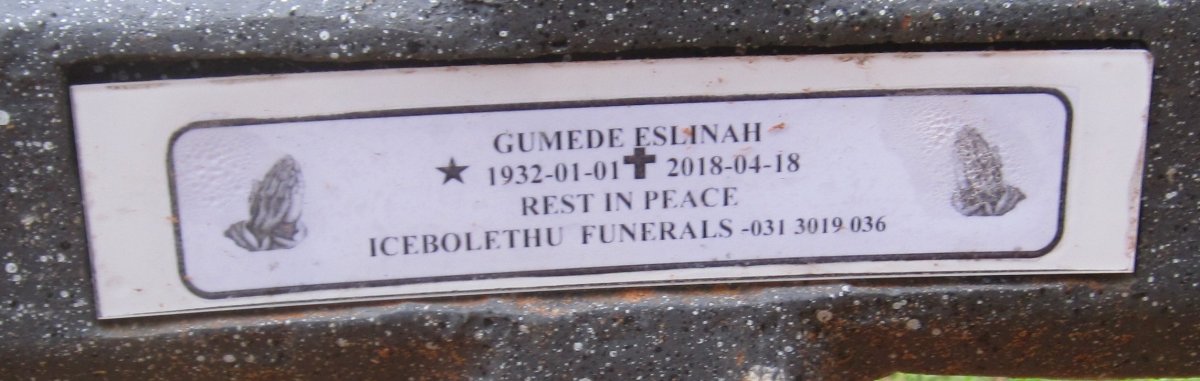 GUMEDE Eslinah 1932-2018