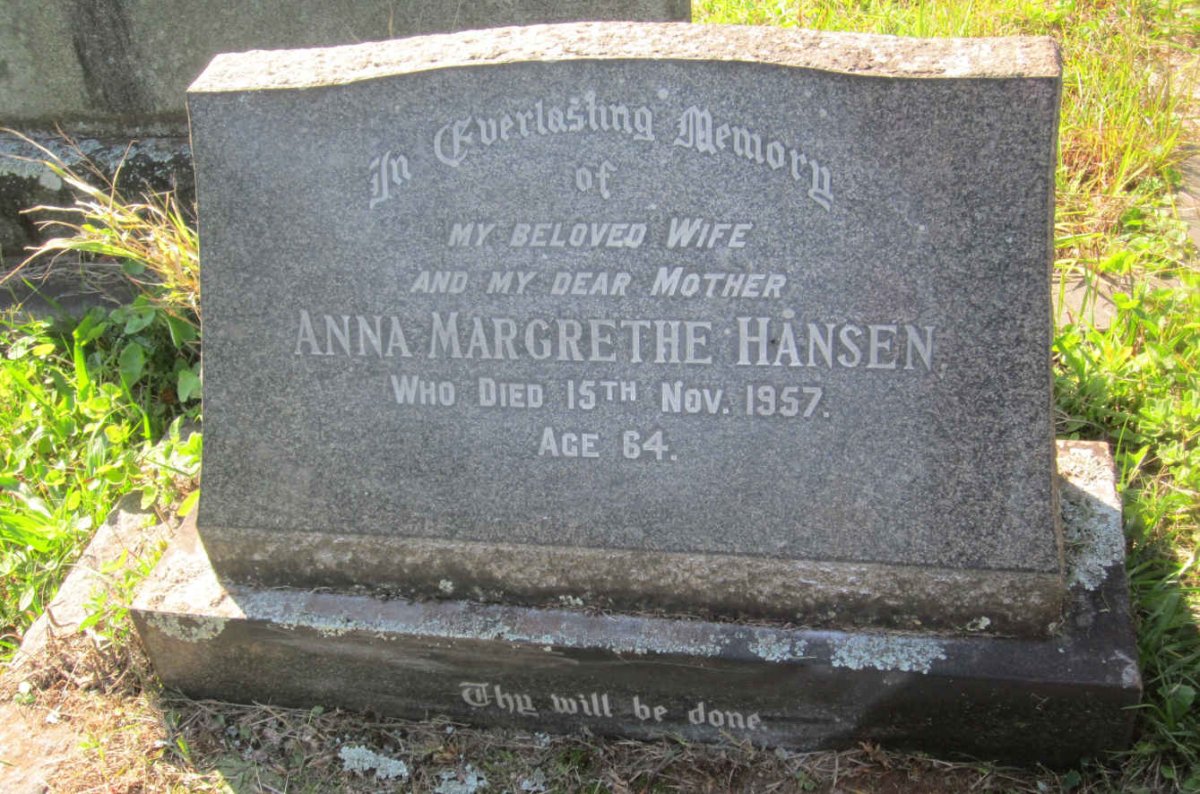 HANSEN Anna Margrethe -1957