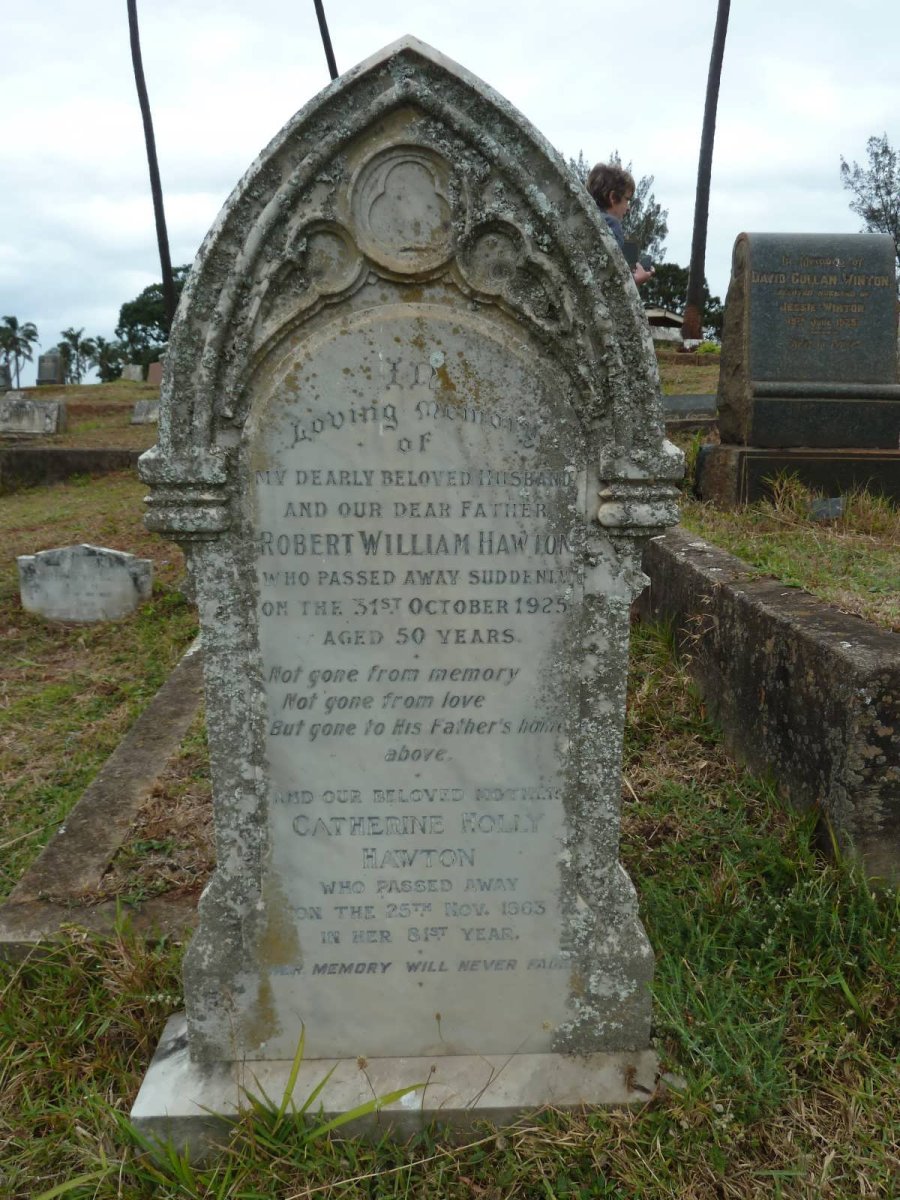 HAWTON Robert William -1925 &amp; Catherine Holly -1963