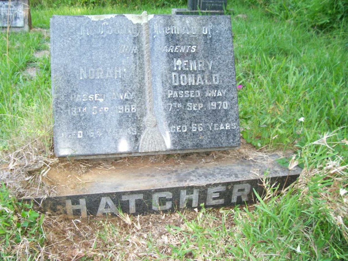 HATCHER Henry Donald -1970 &amp; Norah -1968