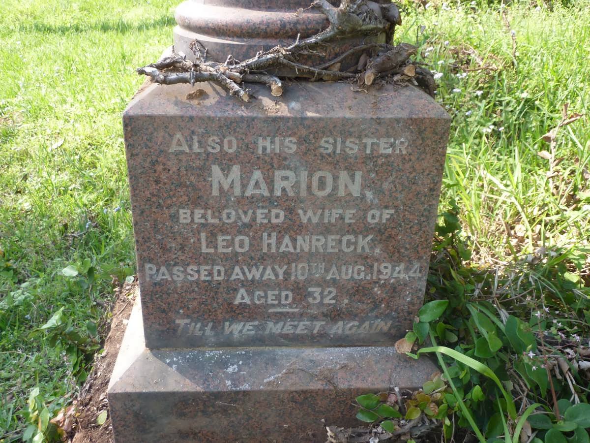 HANRECK Marion -1944