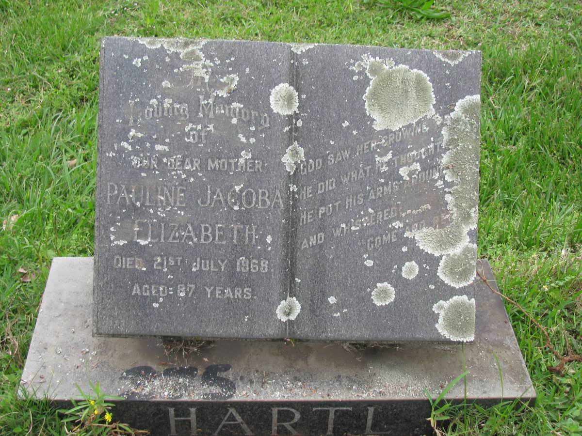 HARTL Pauline Jacoba Elizabeth -1968