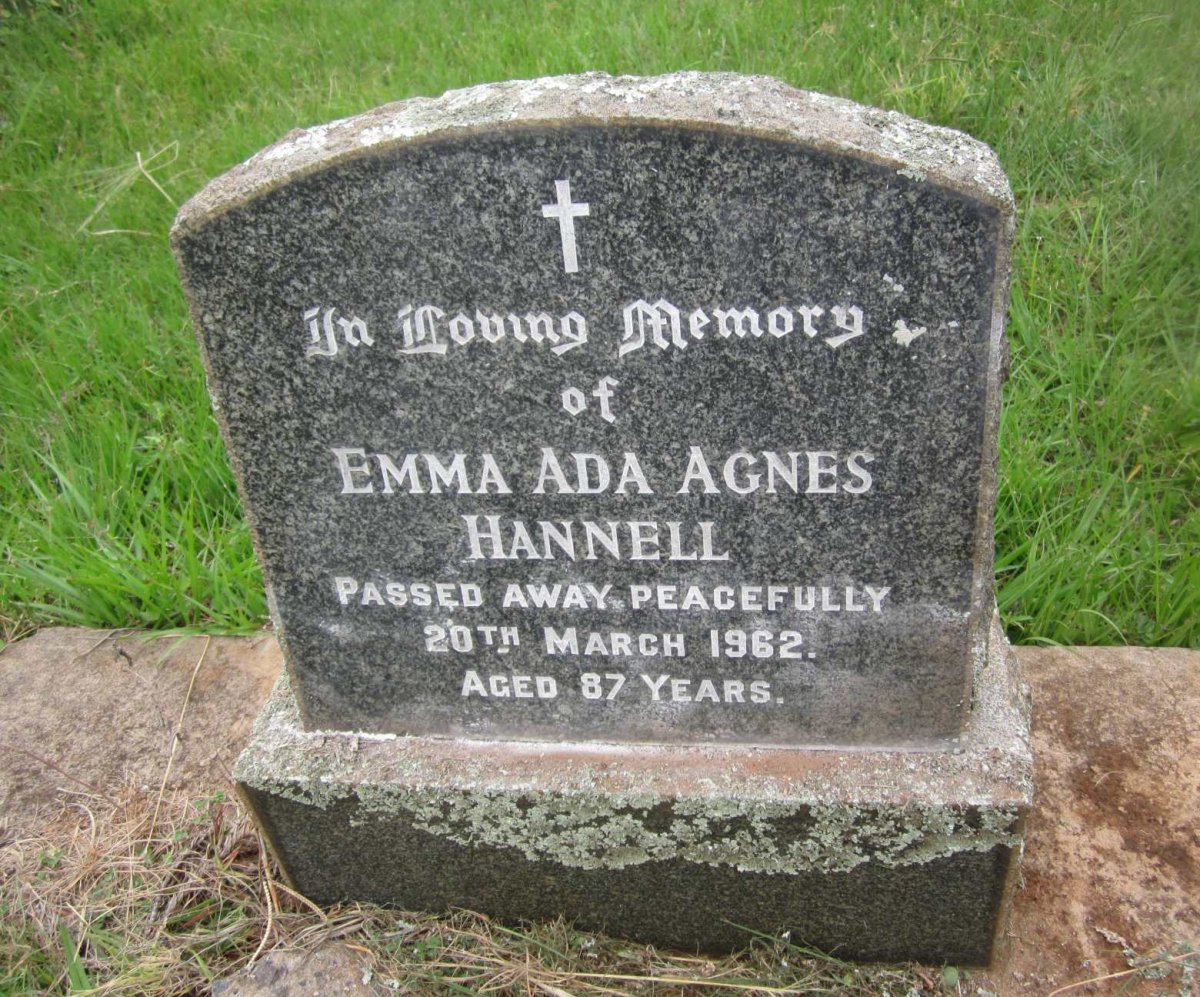 HANNELL Emma Ada Agnes  -1962