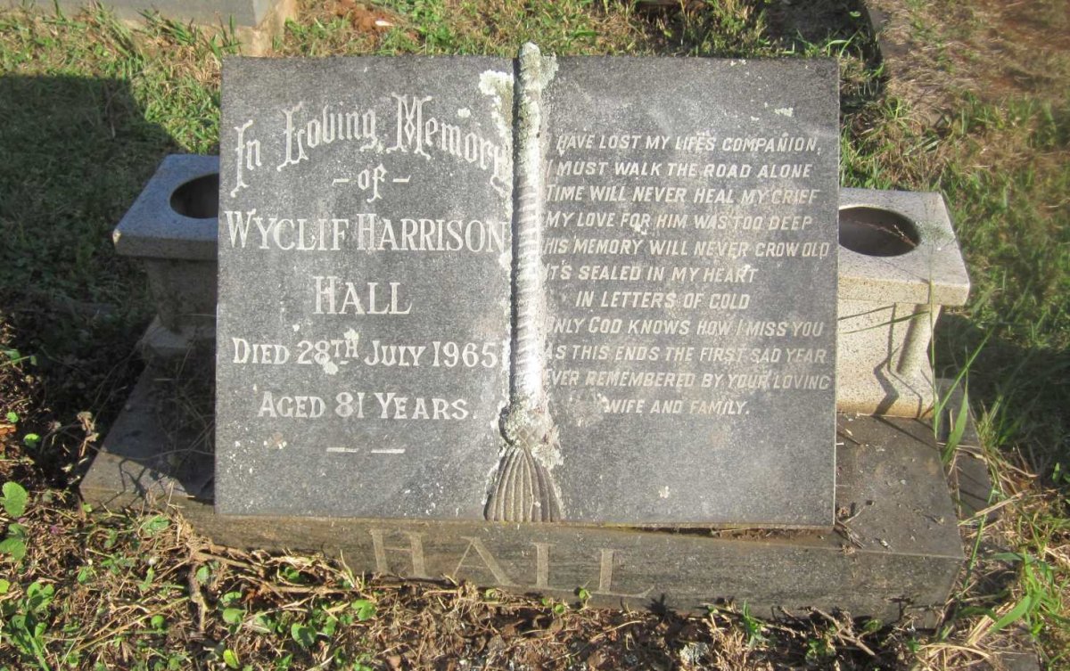 HALL Wyclif Harrison -1965