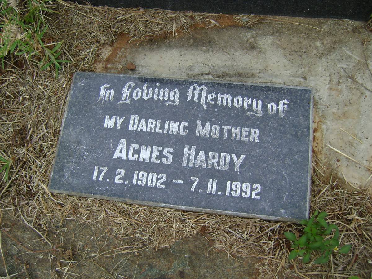 HARDY Agnes 1902-1992