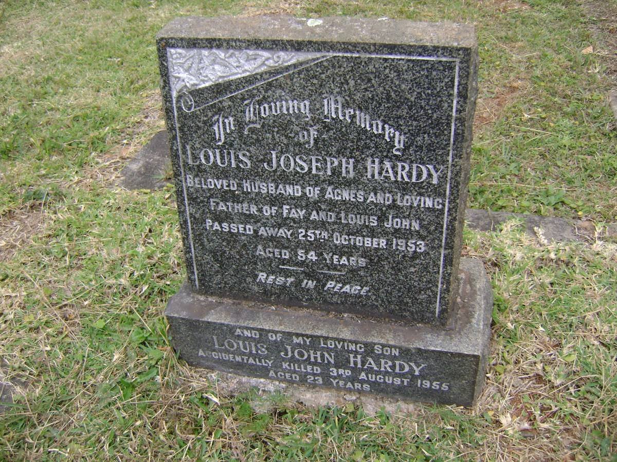 HARDY Louis Joseph -1953 :: HARDY Louis John -1955