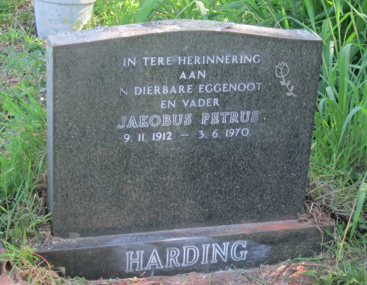 HARDING Jakobus Petrus 1912-1970