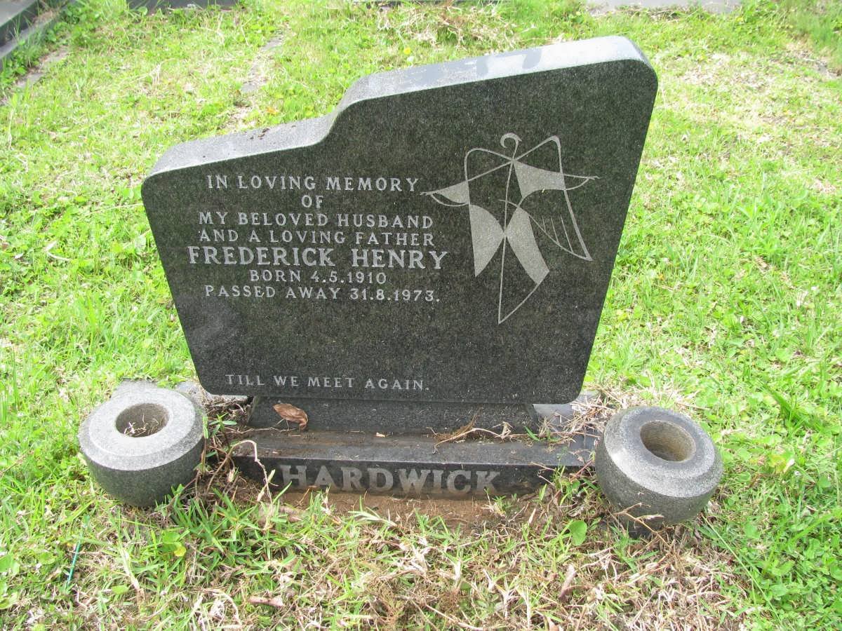 HARDWICK Frederick Henry 1910-1973