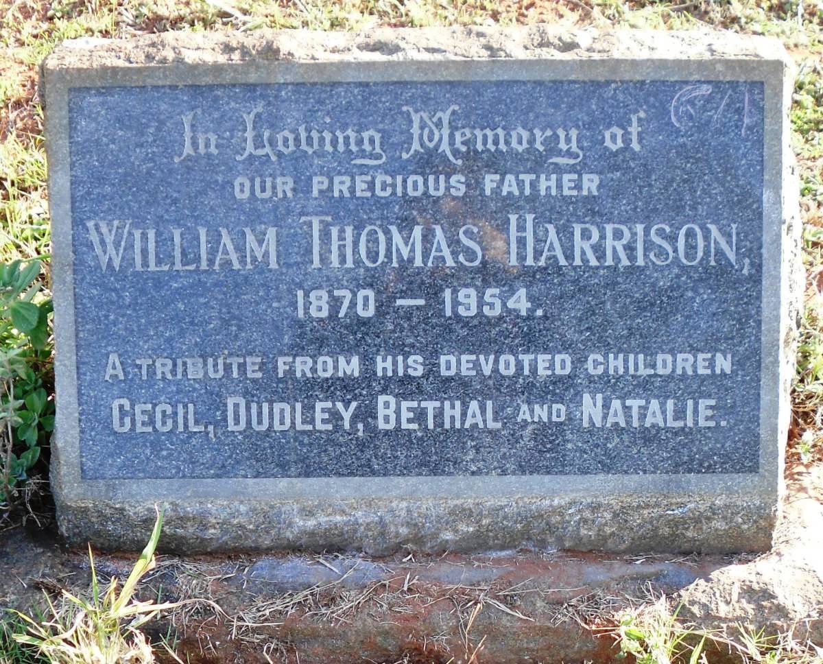 HARRISON William Thomas 1870-1954