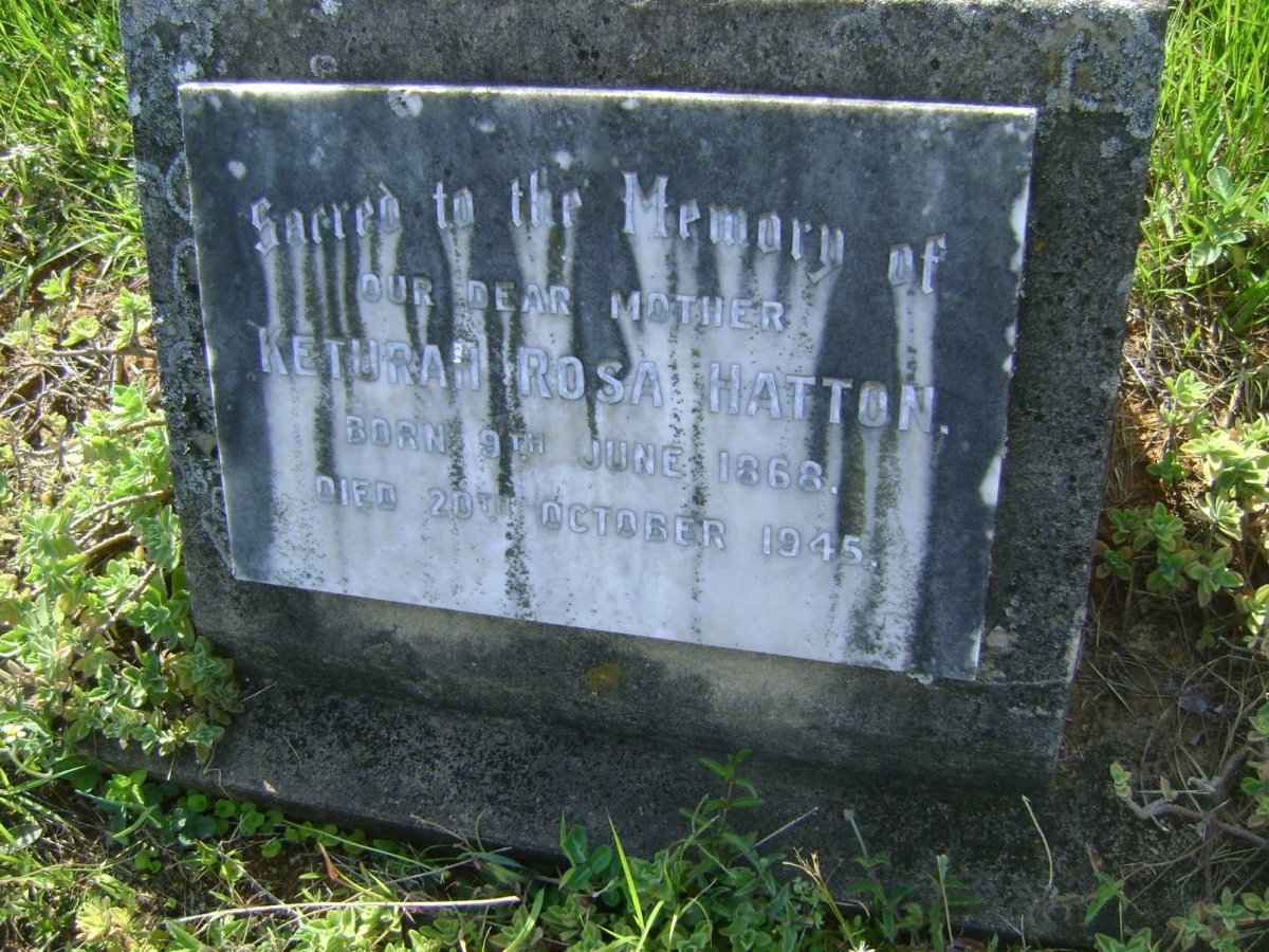 HATTON Keturah Rosa 1868-1945