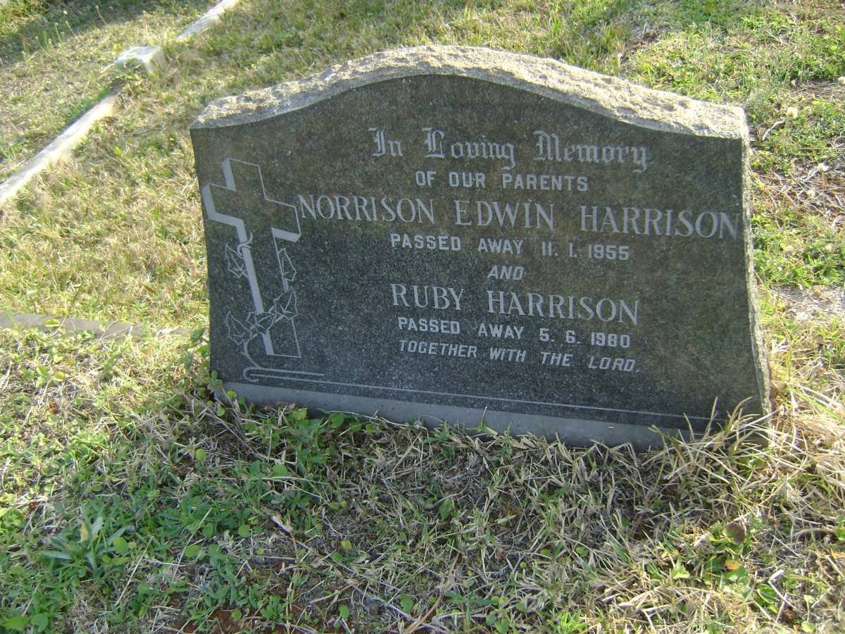 HARRISON Norrison Edwin -1955 &amp; Ruby -1980