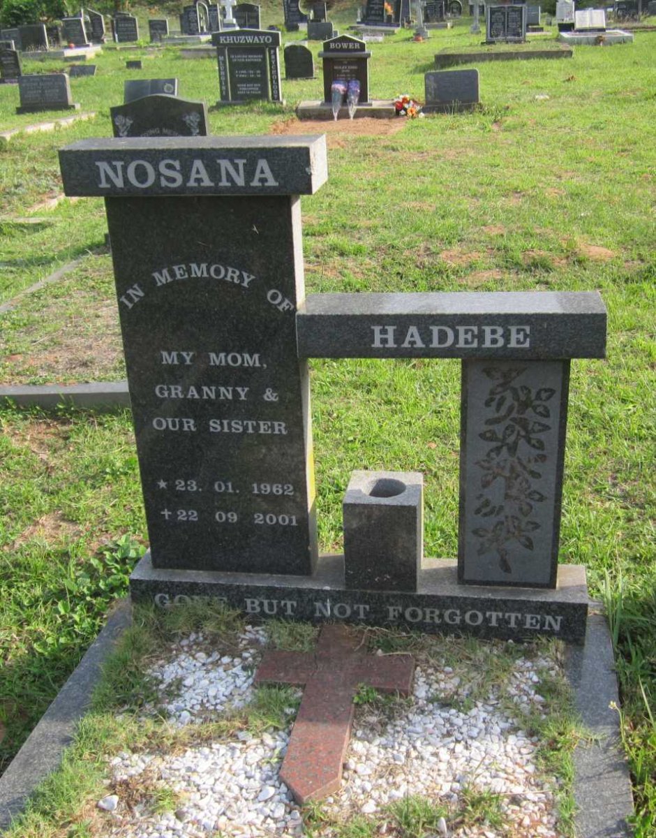 HADEBE Nosana 1962-2001