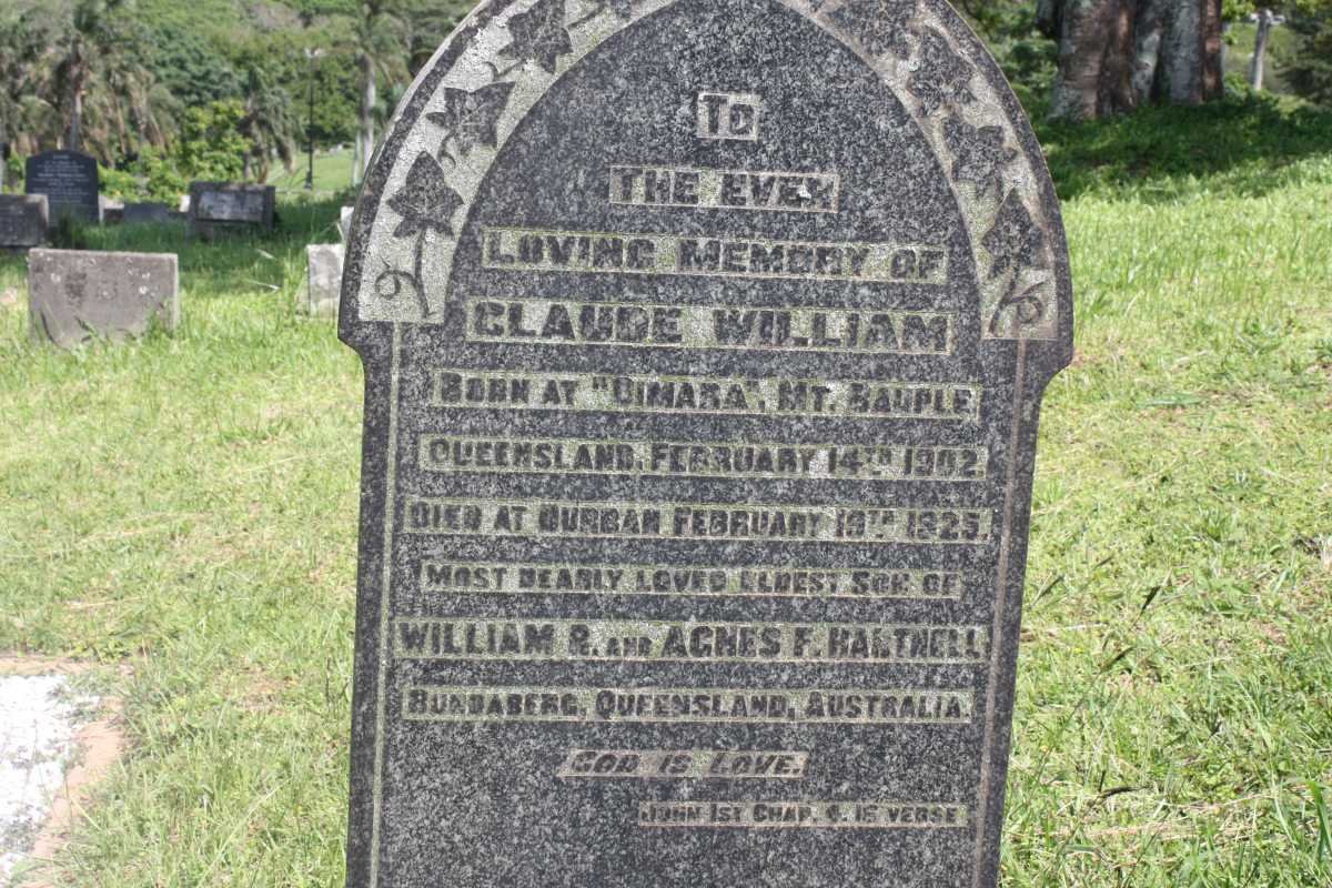 HARTNELL Claude William 1902-1925