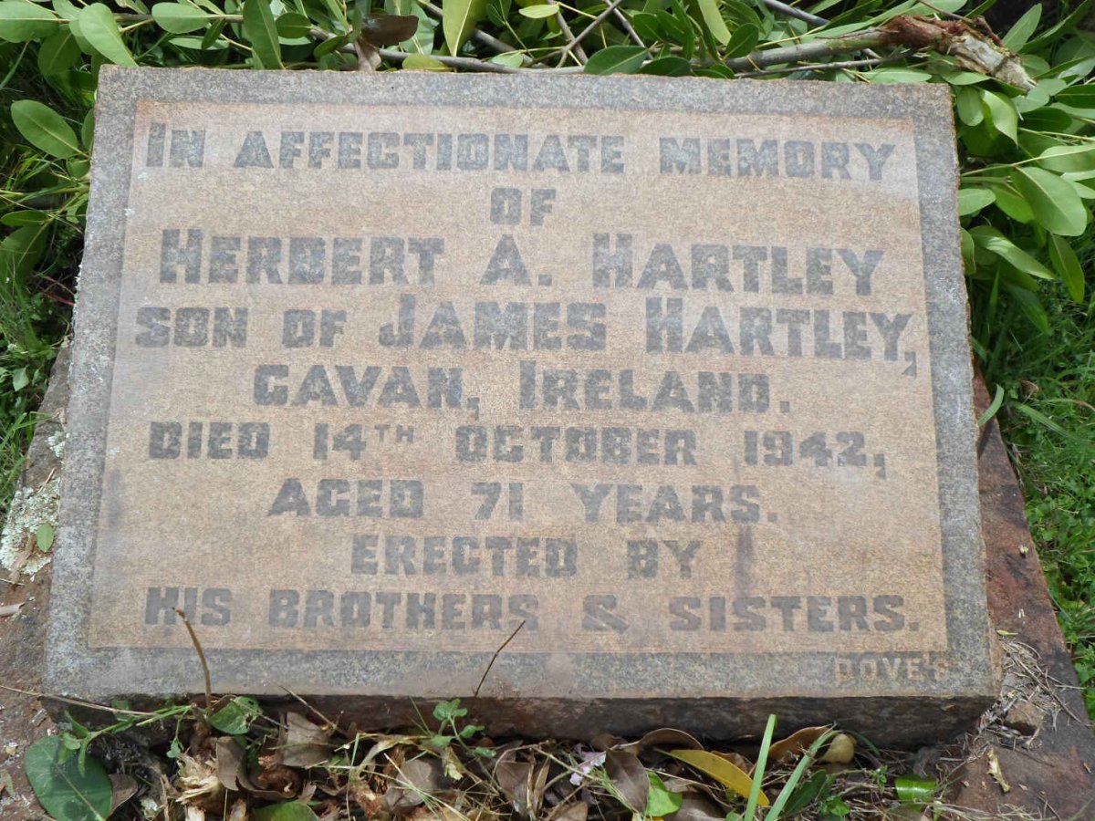 HARTLEY Herbert A. -1942