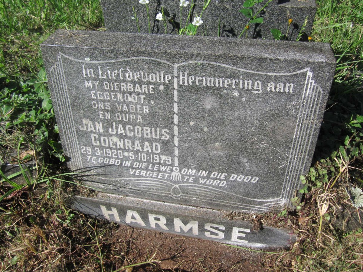 HARMSE Jan Jacobus Coenraad 1920-1979